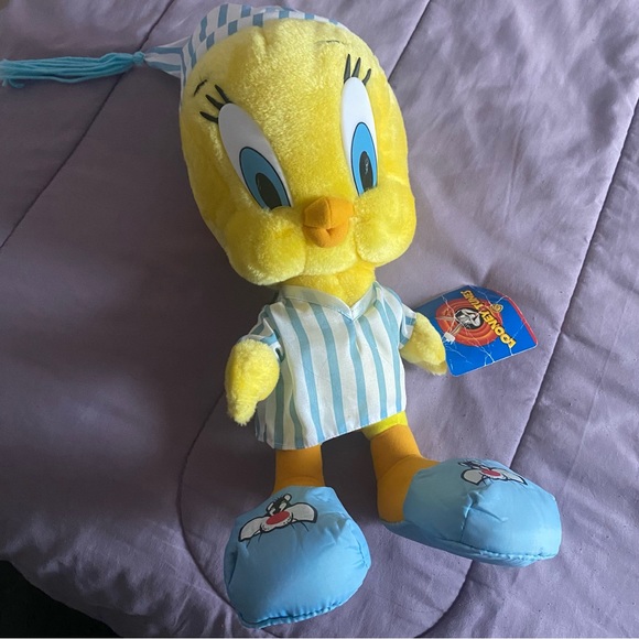 Vintage Looney Tunes Tweety Bird Plush - Picture 1 of 5